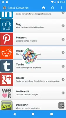 Social Networks android App screenshot 0