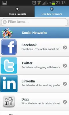 Social Networks android App screenshot 2